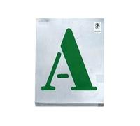 Outifrance - Jeu de lettres Vignettes à jour Alphabet 40 mm