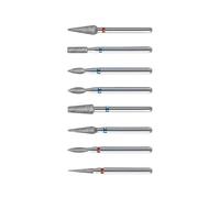 Jeu de limes électroniques en céramique pour ongle Lot de 10 forets à ongles diamantés for machine de manucure et pédicure multicolore(A7)