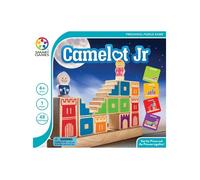 SmartGames - Camelot Jr - Jeu de Réflexion en Bois - Aide Le Chevalier à Rejoindre sa Princesse - 48 Défis de Différents Niveaux - 1 Joueur - A Partir de 4 Ans