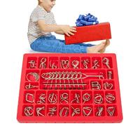 Jeu de logique en Fil métallique entrelacé pour Maison, Bureau, école, Camping, Pique-Nique, et Adultes