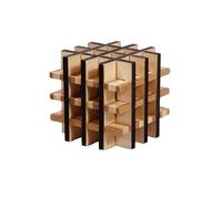 Jeu de logique - GIGAMIC - Casse Tete Bambou Carre - Difficulté 4/5 - Pour Enfant de 6 ans et plus