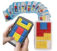 Jeu de logique - Jeu de boutons en plastique résistant - Puzzle éducatif compact avec pièces mobiles - Jouet éducatif créatif pour pour encourager la résolution de problèmes et la patience