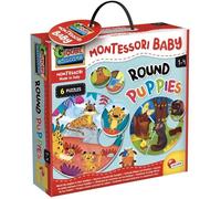 Jeu de logique - LISCIANI - Montessori Baby Round Puppies - Associer chiots et mères - Découverte des animaux