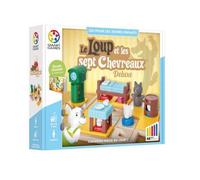 Smart Games Jeu de réflexion Le Loup et les Sept Chevreaux Deluxe, 48 défis, 3-7 ans