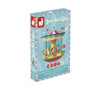 JANOD-Jeu de l’oie carrousel bleu Juratoys