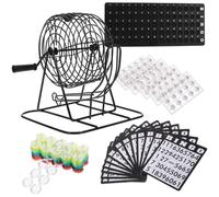 Jeu de Loterie de Table Bingo Machine Manuelle en Fer Noir