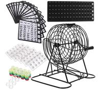 Jeu de Loterie Manuel Bingo de Table en Fer Noir pour Bars