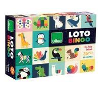 Vilac – Jeu en bois Loto Animaux par Andy Westface – Dès 2 ans – 6 cartes, 36 pièces