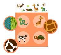 Jeu de loto Plumes & Poils (16 pièces)