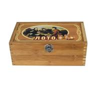 Jeu De Loto Russe Dans Un Coffret En Bois Bingo Loto
