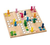 Jeu de Ludo - Jeu de petits chevaux en bois - Mixte - Jeu de plateau - 3 ans et plus