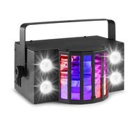 Jeu de lumière 2 en 1 - BEAMZ - StrobeDerby - Effet stroboscopique - LEDs puissantes - Noir