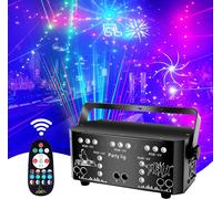 Jeu De Lumiere,21 Eye Rgb Uv Effet De Stroboscopique Jeux De Lumière,Avec Télécommande,Dmx512 Jeux De Lumiere Dj Contrôlée Par La Musique,Pour Bar,Club,Fête Familiale,Halloween