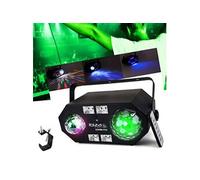 jeu de lumière 4-en-1 à led rvbb - astro/uv/strobo + effet d'eau - combi-fx2 + crochet fixation
