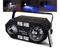 Jeu de lumière 4-en-1 à LED RVBB - ASTRO/UV/STROBO + Effet d'eau - Ibiza Light COMBI-FX2 G