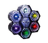 Jeu de lumière à 6 modules Multicolore LED Effet, Avec Contrôleur Son et vitesse lumière