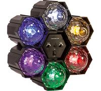 Electrovision – Jeu de lumière 6 modules LED multicolore avec contrôleur son et vitesse lumière