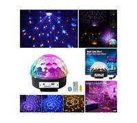 Jeu de lumière Astro Ball Magic DJ Ball 6 x LEDS 1W USB-BLUETOOTH + TELECOMMANDE Boule lumineuse