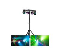 Jeu de Lumière BeamZ CLS Orcus Party Bar - 4 Effets - Télécommande et Pied