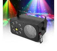 Jeu de lumière laser vert et rouge + effet Gobo + effet RGB à LED - Flash Power Gobo dual