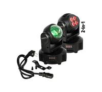 Jeu de lumière Lyre > Ibiza Light MH-ASTRO-WASH 14/18 canaux DMX, Stroboscope, Dimmer, LED RGBW G