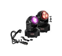 Jeu de lumière Lyre IBIZA LIGHT MH-BEAM-WASH 14/18 canaux DMX RGBW, Stroboscope, Dimmer