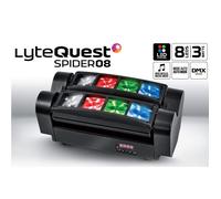 Jeu de lumière LyteQuest SPIDER08 BEAM 8x3W LEDs RVB Blanc DMX 135°