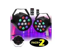Jeu de lumière pack de 2 projecteurs parled dlx rgb pa dj sono light led fitness sport club bar disco