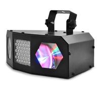 BeamZ URANUS LED Double Moonflower avec Stroboscope, DJ Light Effect, Stroboscope, Jeu de Lumières, Contrôle Musical, Multicolor, Plafond/Mur, Rotation Automatique/Rythmé