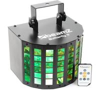 Jeu de lumières LED BeamZ Mini derby Butterfly II - 48 faisceaux de couleurs - télécommande