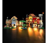 Jeu de lumières LED compatible avec Lego 10332 Medieval Town Square, set d'éclairage décoratif créatif, version standard