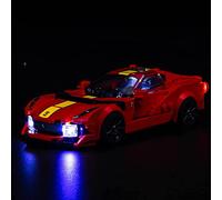 Jeu de lumières LED Compatible avec Lego 76914 Speed Champions Ferrari 812 Competizione (Aucun modèle), Ensemble d'éclairage de décoration pour Jouets créatifs Ferrari 812 Competizione