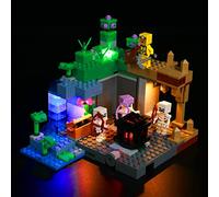 Jeu de lumières LED pour Lego 21189 Minecraft The Skeleton Fleece Toy Set (Pas de modèle), Décoration DIY Kit d'éclairage pour The Skeleton Fleece