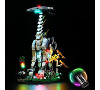 Jeu de lumières LED pour Lego Horizon Forbidden West (Pas Lego), Jeu d'éclairage de décoration télécommandé compatible avec Lego 76989 Tallneck Horizon, Cadeaux créatifs pour adultes