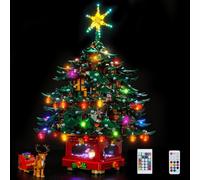 Jeu de lumières LED pour télécommande compatible avec Lego Family Christmas Tree Decoration 41843 (sans modèle), jeu d'éclairage LED, compatible avec Lego Family Christmas Tree Decoration