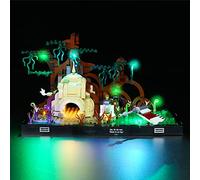 Jeu de Lumières pour Lego 75330 L'Entraînement Jedi sur Dagobah - Maquette Diorama en Blocs de Construction - Maquette Non Incluse