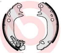 Jeu de mâchoires de frei BREMBO S 61 513 pour CITROEN AX (ZA-_) 1.4 1991-1996