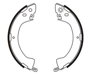 Jeu de mâchoires de frein ABE C05001ABE
