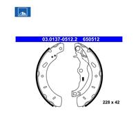 Jeu de mâchoires de frein ATE 03.0137-0512.2 FORD 1696629 1755477 1821037
