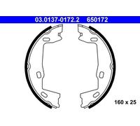 Jeu de mâchoires de frein, frein de stationnement 03.0137-0172.2 ATE pour OPEL
