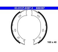 Jeu de mâchoires de frein, frein de stationnement 03.0137-0397.2 ATE pour VW