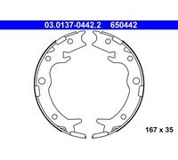 Jeu de mâchoires de frein, frein de stationnement 03.0137-0442.2 ATE pour HONDA