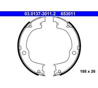 Jeu de mâchoires de frein, frein de stationnement 03.0137-3011.2 ATE pour OPEL