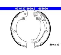 Jeu de mâchoires de frein, frein de stationnement 03.0137-3020.2 ATE pour TOYOTA