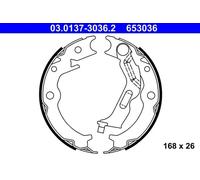 Jeu de mâchoires de frein, frein de stationnement 03.0137-3036.2 ATE pour DAEWOO