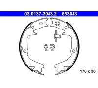 Jeu de mâchoires de frein, frein de stationnement 03.0137-3043.2 ATE pour SUBARU