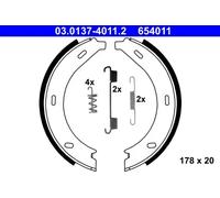 Jeu de mâchoires de frein, frein de stationnement 03.0137-4011.2 ATE