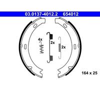 Jeu de mâchoires de frein, frein de stationnement 03.0137-4012.2 ATE