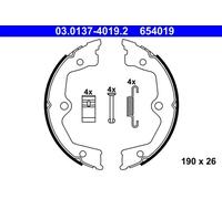 Jeu de mâchoires de frein, frein de stationnement 03.0137-4019.2 ATE pour HONDA