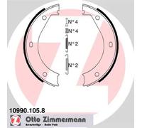 1x Jeu de mâchoires de frein, frein de stationnement ZIMMERMANN 10990.105.8